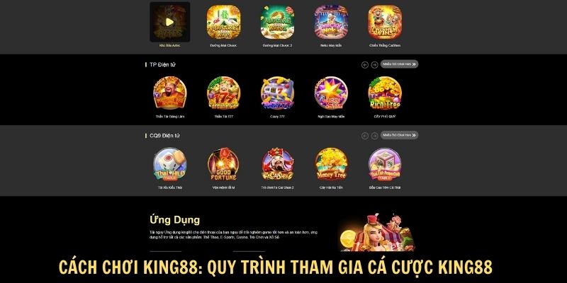 Cách chơi King88: Quy trình tham gia cá cược King88