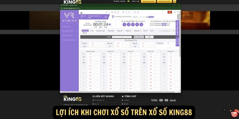 Lợi ích khi chơi xổ số trên Xổ số King88