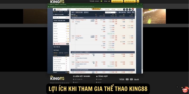 Lợi ích khi tham gia thể thao King88